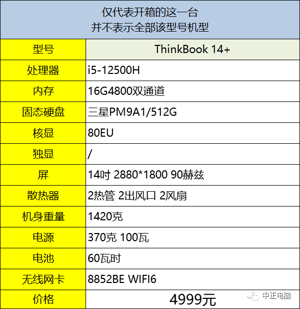 ThinkBook14+商务本开箱，i5-12500H | Redian新闻
